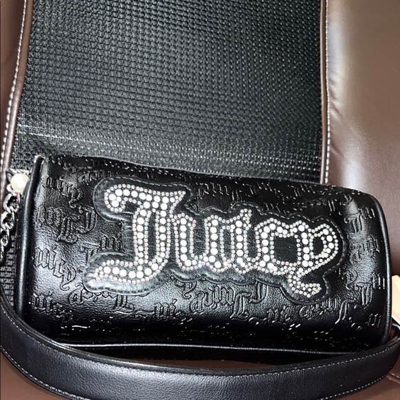 Juicy Couture Handbags - Juicy Couture String Of Pearls Roll Bag - Black
